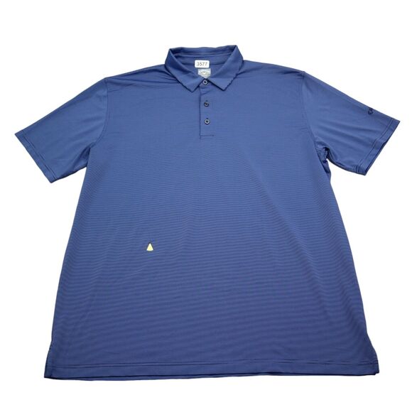 Callaway Golf Shirt Men XL Extra Blue Polo Golfer Lightweight Stretch Outdoor - Picture 1 of 16